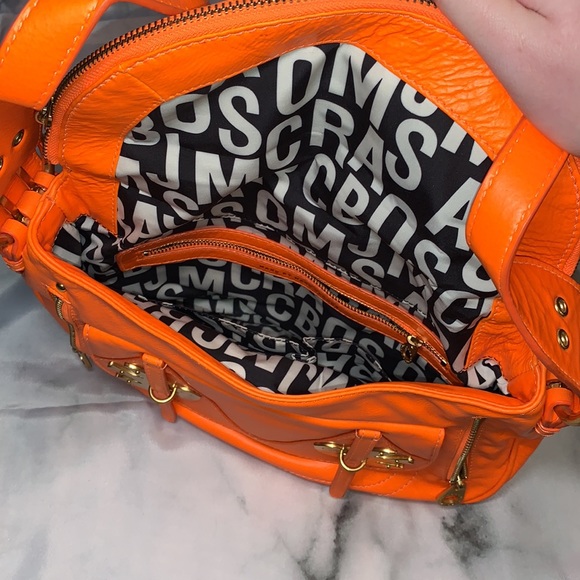 π Petal To The Metal βBirdβ Fluorescent Orange Bag Marc By Marc Jacobs - Picture 7 of 15